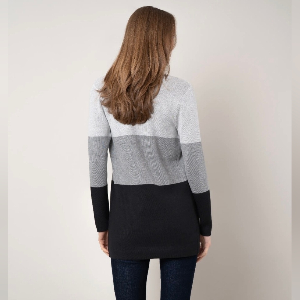 Cyrus The Colorblock Open Cardigan - Picture 4 of 14